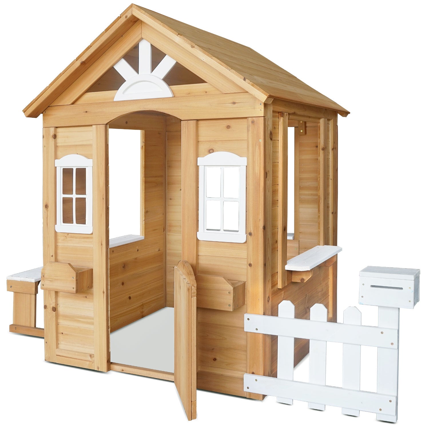 Kids Teddy  Cubby House Natural