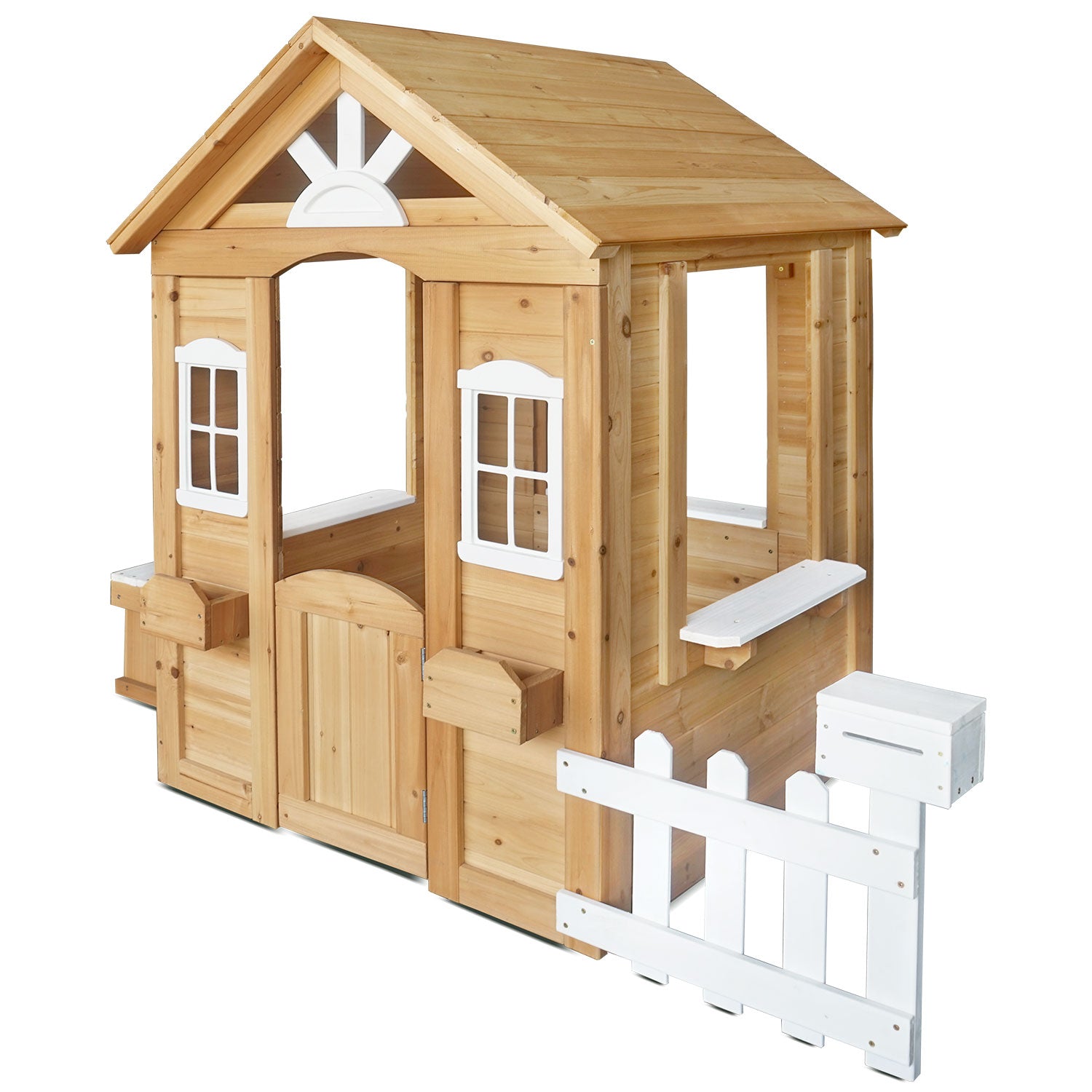 Kids Teddy  Cubby House Natural