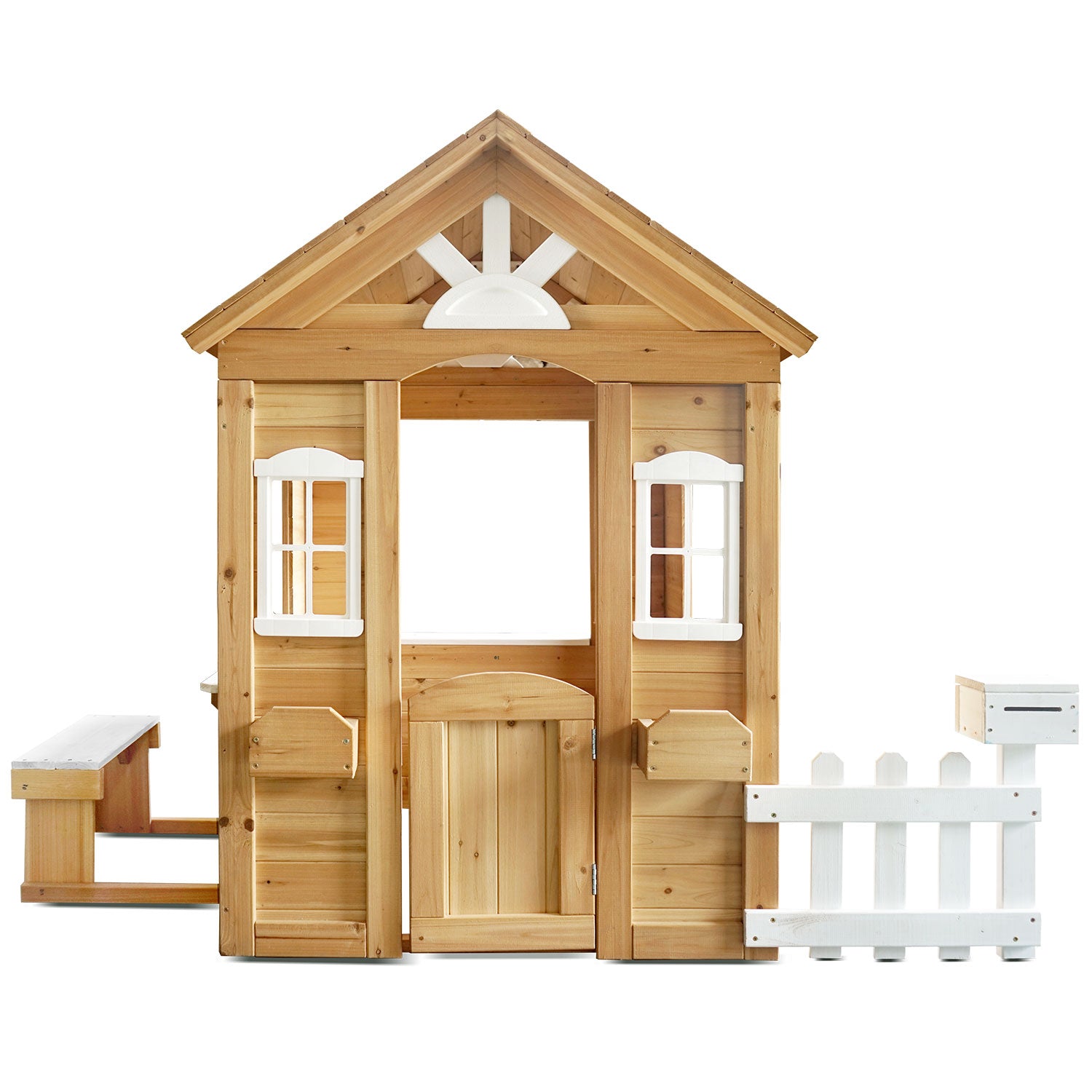 Kids Teddy  Cubby House Natural