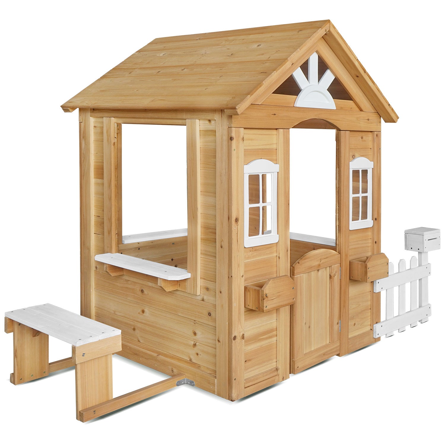 Kids Teddy  Cubby House Natural