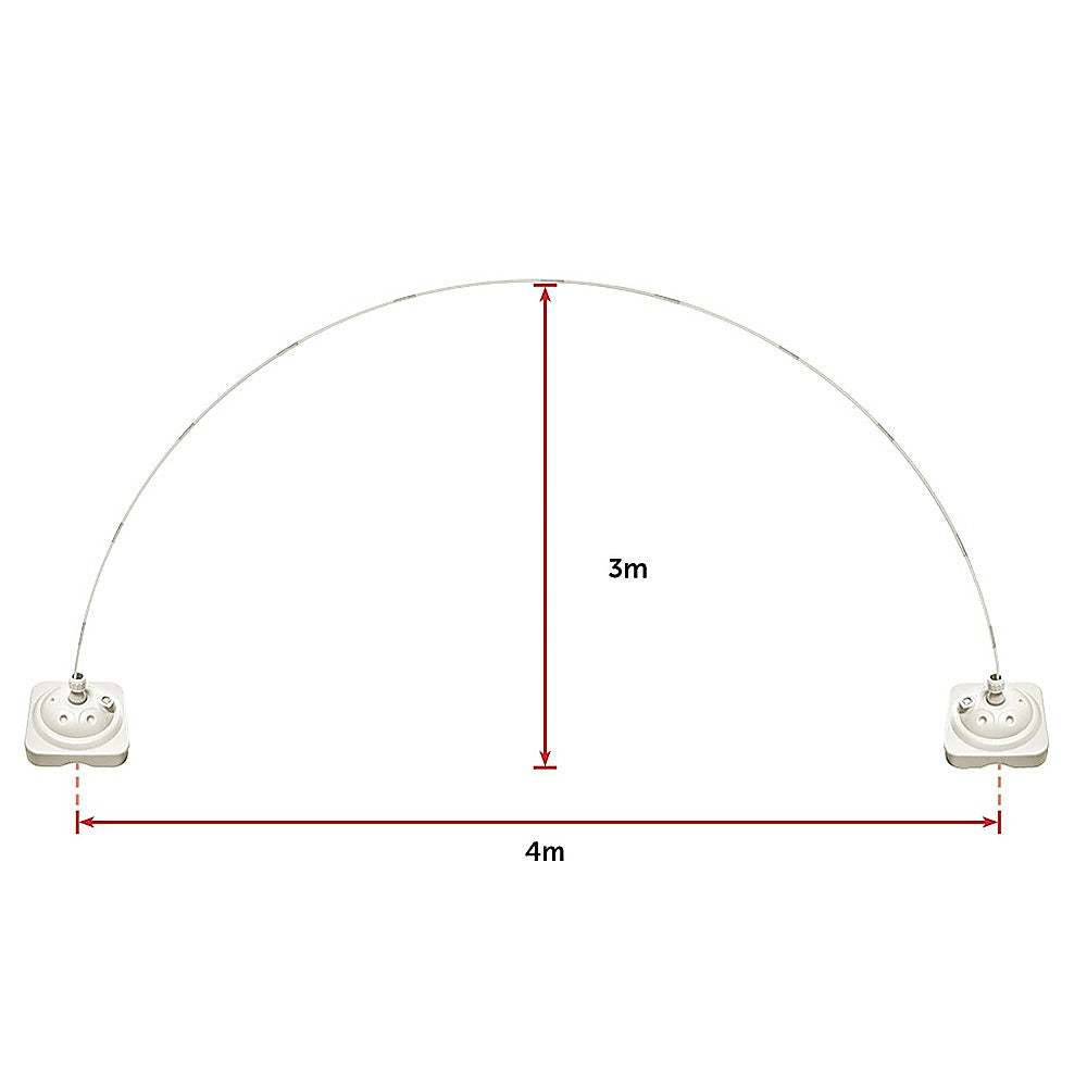 3x4m Full Set Balloon Arch Column Kit Floor Base Stand