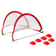 Portable Kids Soccer Goals Set – 2 Pop Up Soccer Goals, Cones, Goal Carry Bag - SM Everyday Living