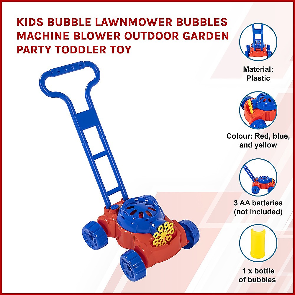 Kids Bubble Lawnmower Bubbles Machine - SM Everyday Living