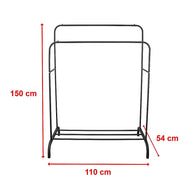 Heavy Metal Double Clothes Rail  Stand