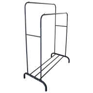 Heavy Metal Double Clothes Rail  Stand
