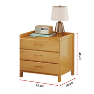 Bamboo Bedside Table Nightstand Side Stand