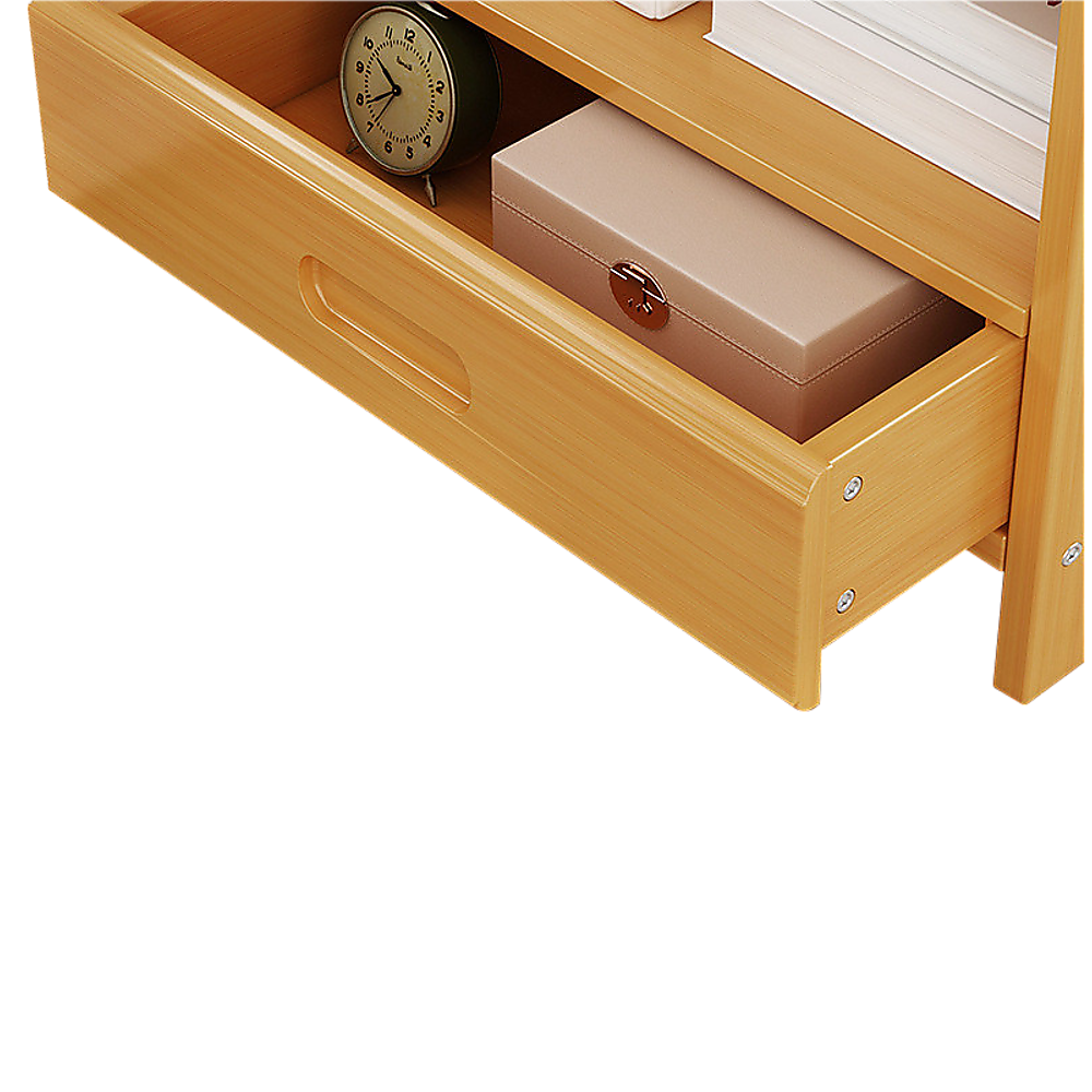 Bamboo Bedside Table Nightstand Side Stand