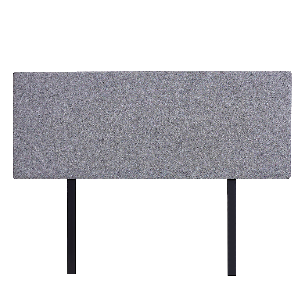 Fabric Queen Bed Deluxe Headboard Bedhead - Slate Ash