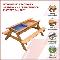 Sand & Water Wooden Picnic Table - SM Everyday Living