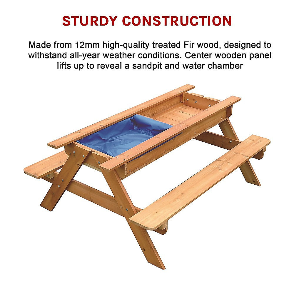 Sand & Water Wooden Picnic Table - SM Everyday Living