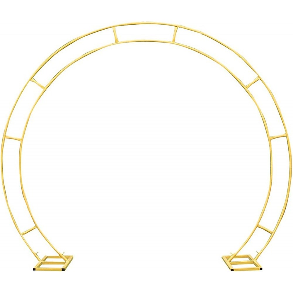 260cm Gold Metal Wedding Arch Round