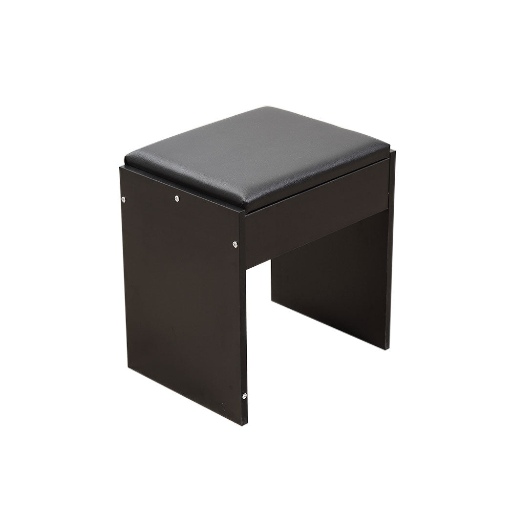 Dressing Table Stool Mirror Jewellery Organiser Makeup Cabinet 5 Drawers