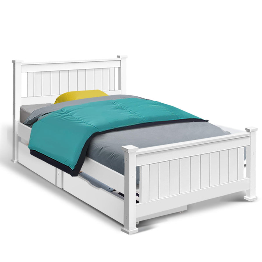 Wooden Bed Frame Timber Single Size