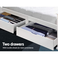 Wooden Bed Frame Timber Single Size