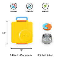 HOT & COLD BENTO BOX Kids Lunch Box - SUNSHINE