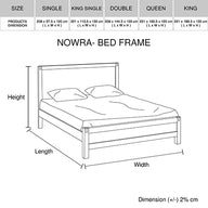 4 Pieces Bedroom Suite in Solid Wood Double Size Oak Colour Bed, Bedside Table & Dresser