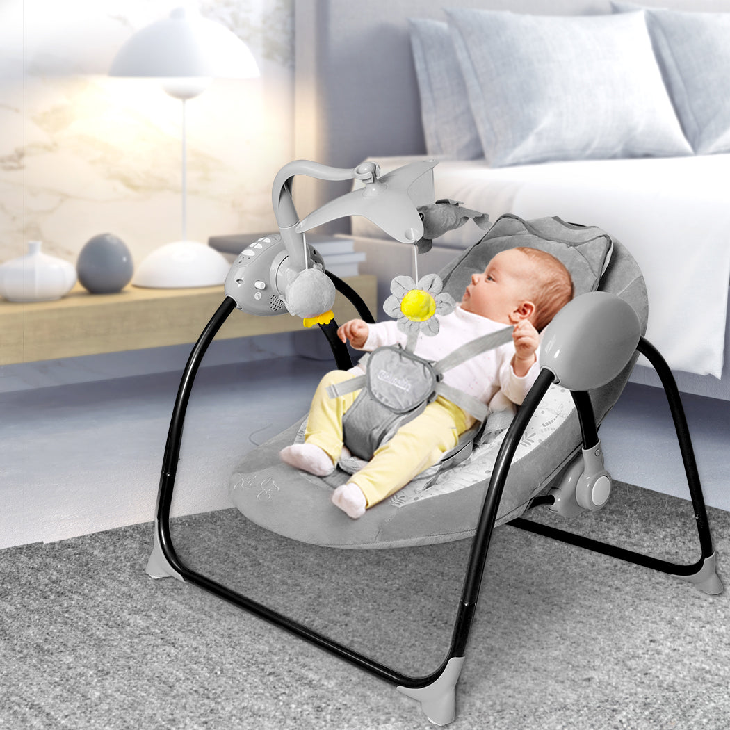 Swing Electric Cradle Rocker Chair Infant Auto Bouncer Newborns Seat