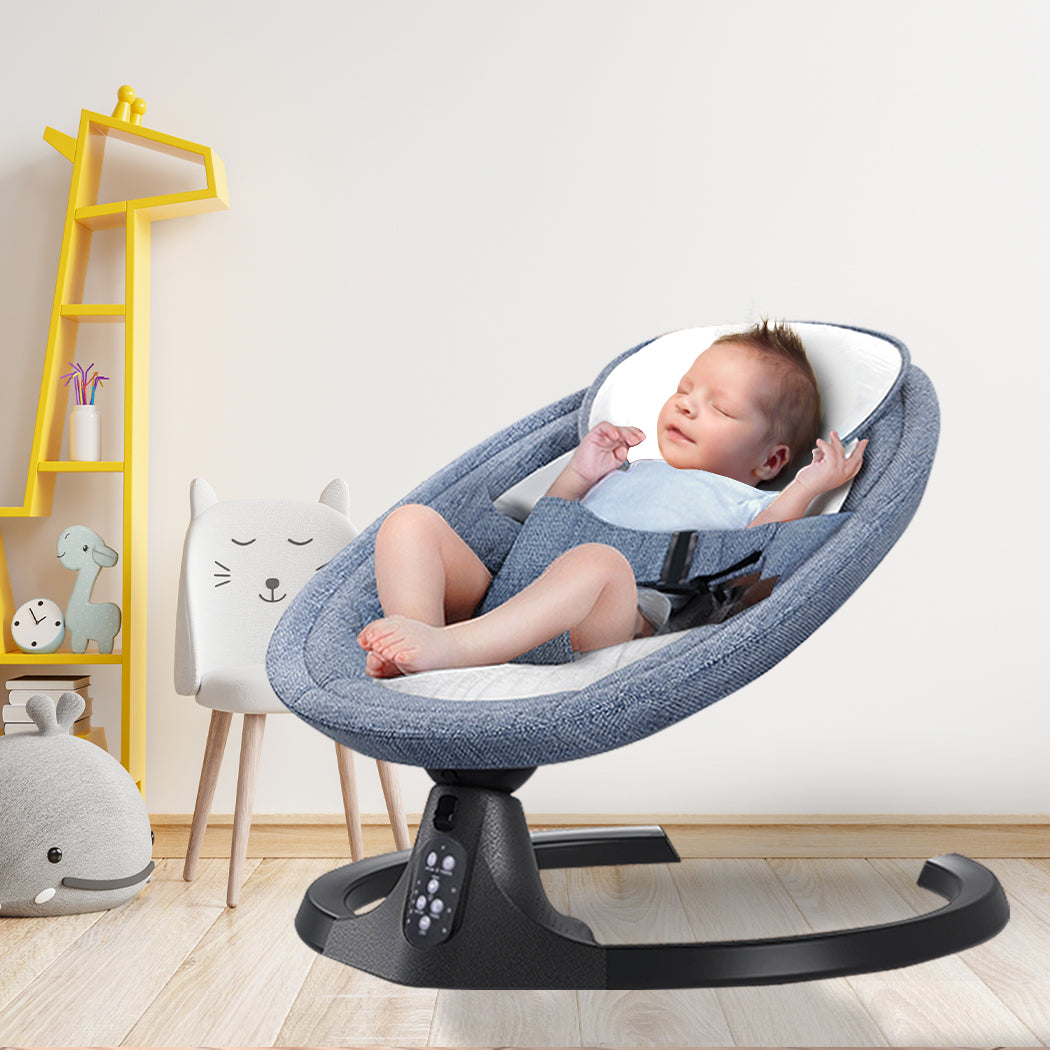 Baby Swing Cradle Rocker Bed Electric Bouncer Seat Infant Remote Chair